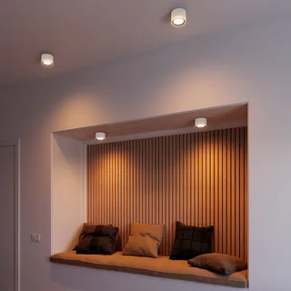 LED plafondspot Landon Smart, hoogte 8,2 cm van Nordlux in Wit – productfoto 2 van 5