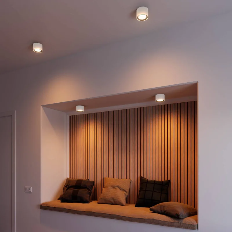LED plafondspot Landon Smart, hoogte 8,2 cm van Nordlux in Wit – productfoto 2 van 5