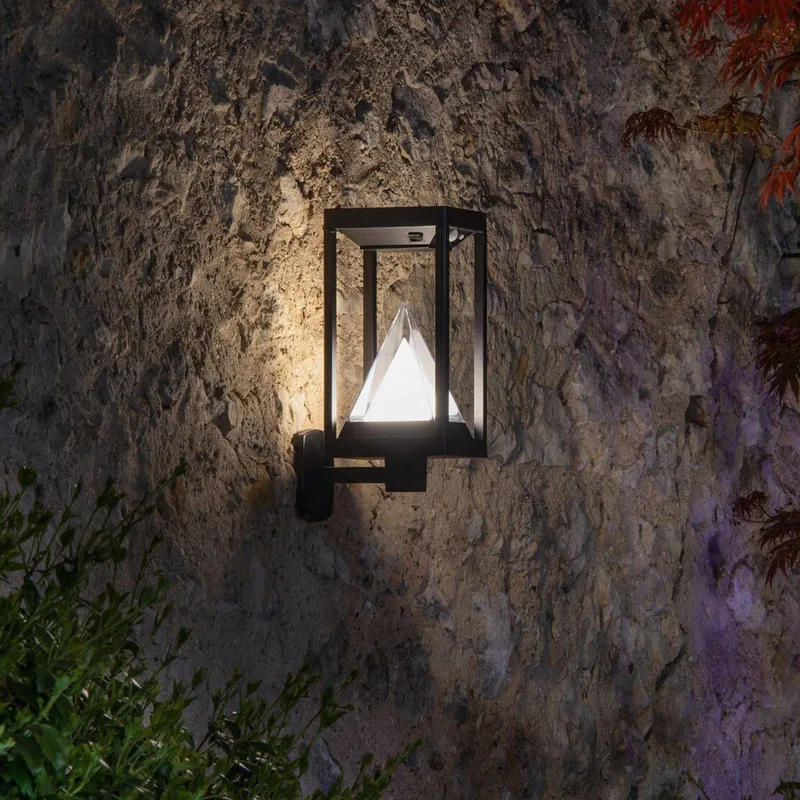 LED-zonne-buitenwandlamp ALPS, Sensor von OSRAM SMART+ in Schwarz – Produktfoto 1 von 5