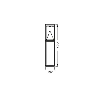 LED-solcellelampe ALPS, sort sensor IP44 fra OSRAM SMART+ i Sort – produktbillede 3 af 4