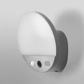 WiFi buitenwandlamp ROUND, camera, sensor, grijs van OSRAM SMART+ in Donkergrijs – productfoto 3 van 4
