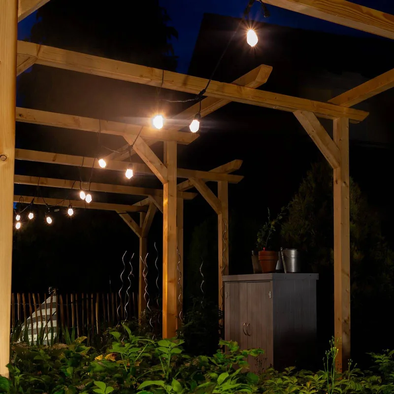 WiFi LED lichtketting STRINGLIGHT, RGBW 12-lamps van OSRAM SMART+ in Zwart – productfoto 3 van 3