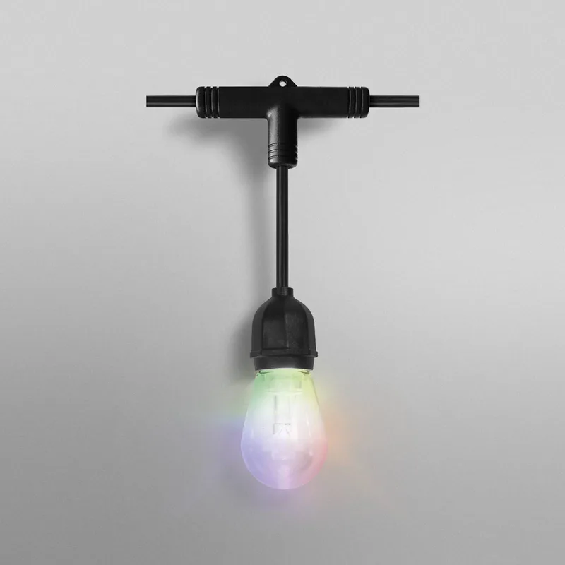 WiFi LED lichtketting STRINGLIGHT, RGBW 12-lamps van OSRAM SMART+ in Zwart – productfoto 2 van 3