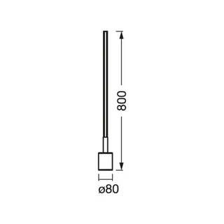 WiFi LED vloerlamp CORNER SLIM, RGB CCT van OSRAM SMART+ in Zwart – productfoto 1 van 3