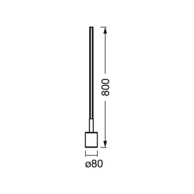 WiFi LED vloerlamp CORNER SLIM, RGB CCT van OSRAM SMART+ in Zwart – productfoto 1 van 3