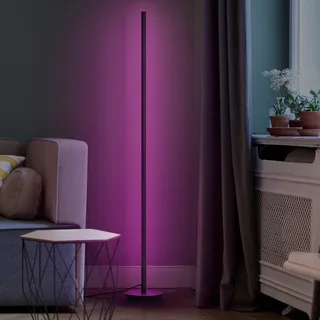 WiFi LED vloerlamp ROUND 140 cm RGB CCT van OSRAM SMART+ in Zwart – productfoto 1 van 4