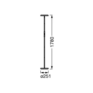WiFi LED vloerlamp, up/down, RGB CCT van OSRAM SMART+ in Zwart – productfoto 1 van 4