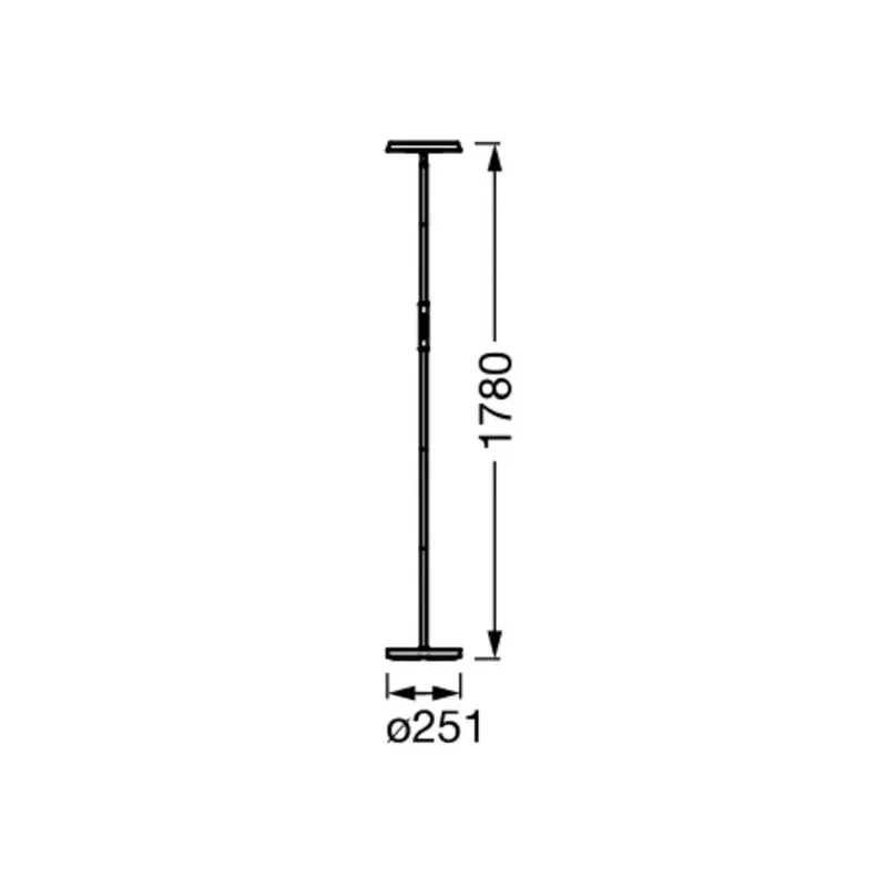 WiFi LED vloerlamp, up/down, RGB CCT van OSRAM SMART+ in Zwart – productfoto 1 van 4
