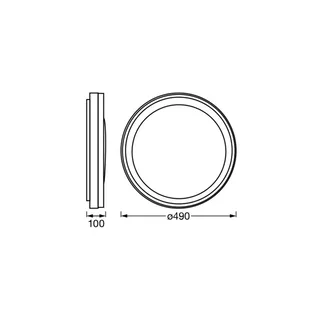WiFi plafondlamp ORBIS ZEST, 50 cm RGB CCT von OSRAM SMART+ in Weiß – Produktfoto 1 von 4