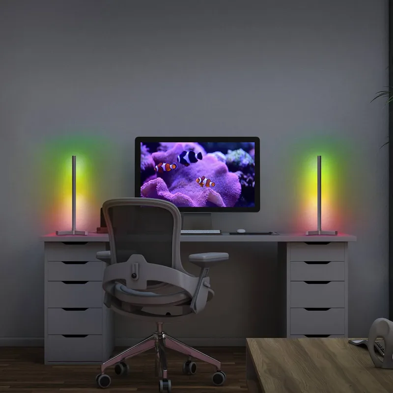 WiFi-tafellamp CORNER MAGIC, 43 cm RGB by OSRAM SMART+ in Silver – product photo 1 of 2