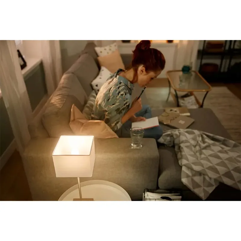 Außen-Wandleuchte Hue LED Lampe E14 2er Set 5,7W 470lm Luster van Philips Hue in Wit – productfoto 2 van 4