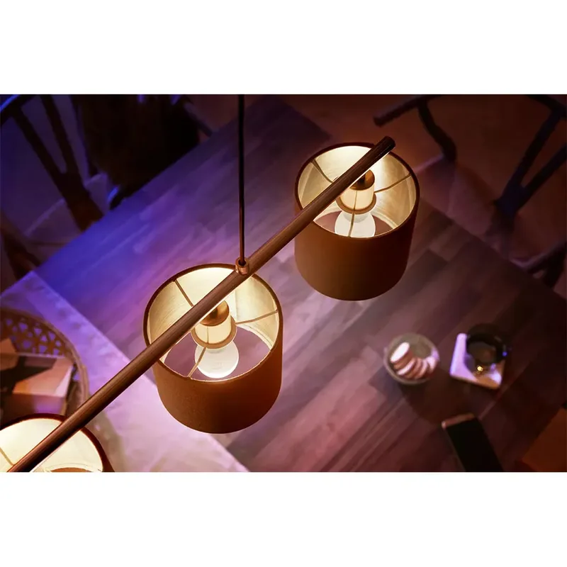 Außen-Wandleuchte Hue LED Lampe E14 2er Set 5,7W 470lm Luster van Philips Hue in Wit – productfoto 3 van 4