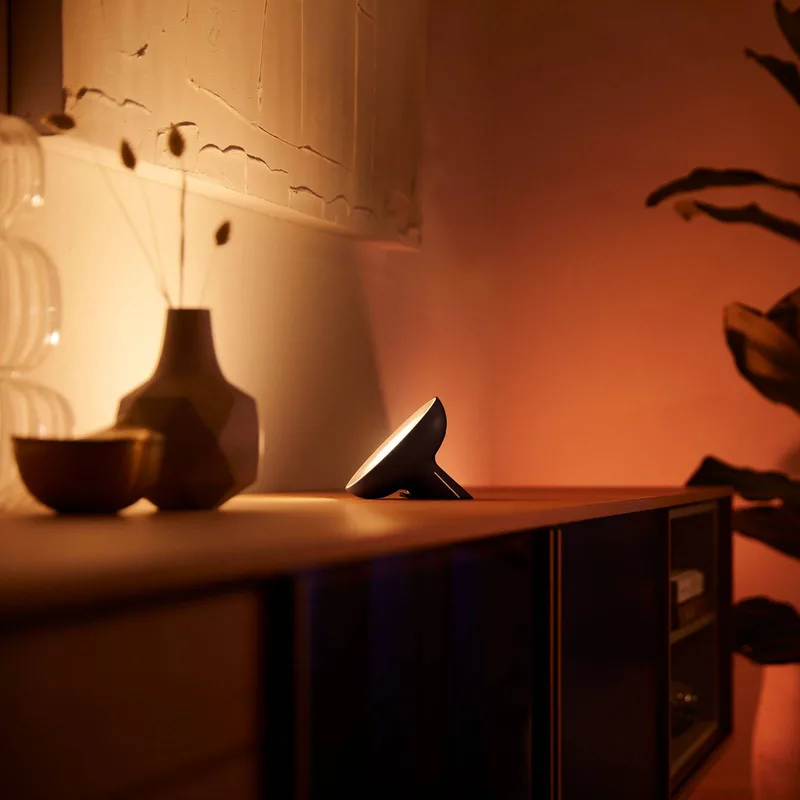 Bloom tafellamp white & Color van Philips Hue in Zwart – productfoto 2 van 5