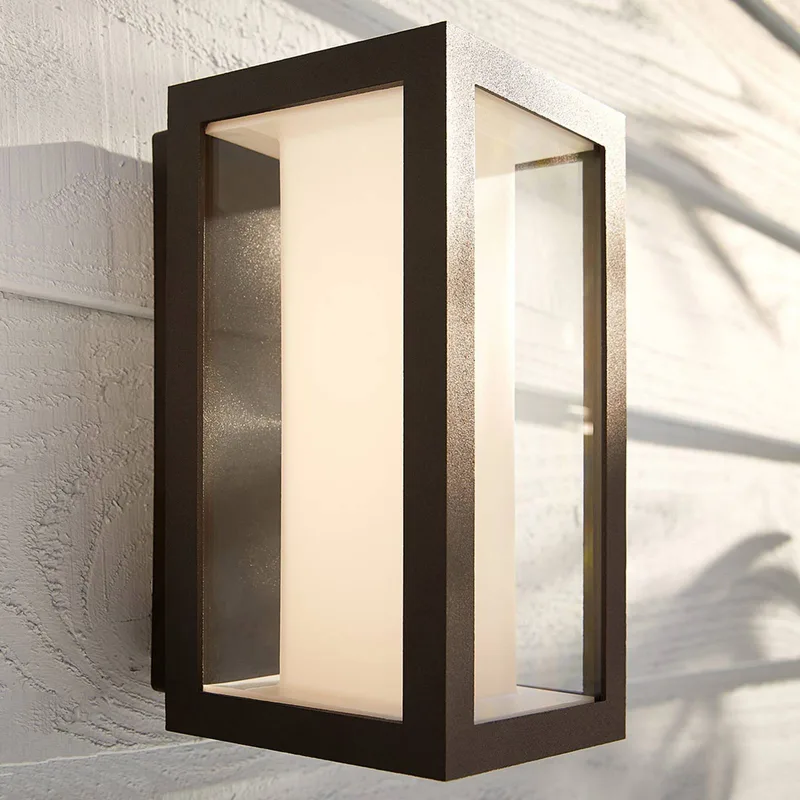 buitenwandlamp Impress, RGBW, IP44, smart van Philips Hue in Zwart, Wit – productfoto 1 van 5