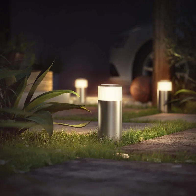 Calla sokkellamp aanvulling 25,2cm alu van Philips Hue in Aluminium, Wit – productfoto 2 van 5