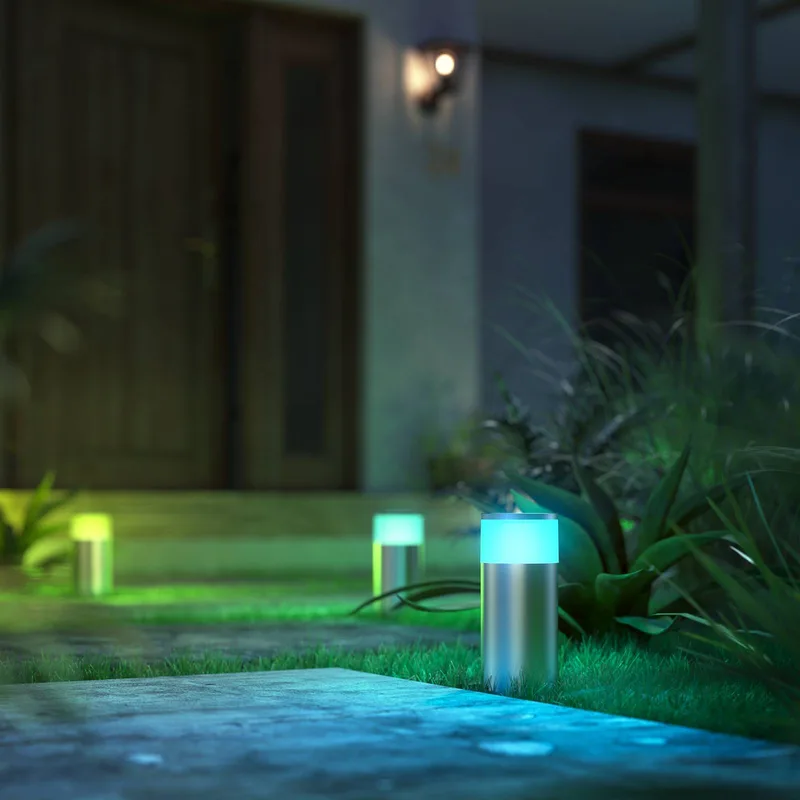 Calla sokkellamp aanvulling 25,2cm alu van Philips Hue in Aluminium, Wit – productfoto 5 van 5