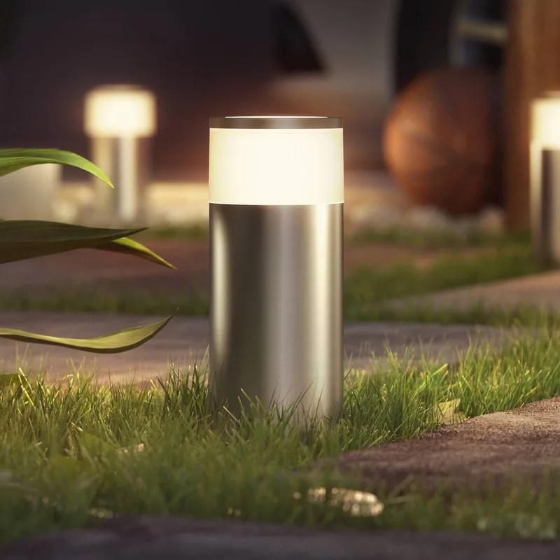 Calla sokkellamp aanvulling 25,2cm alu van Philips Hue in Aluminium, Wit – productfoto 1 van 5