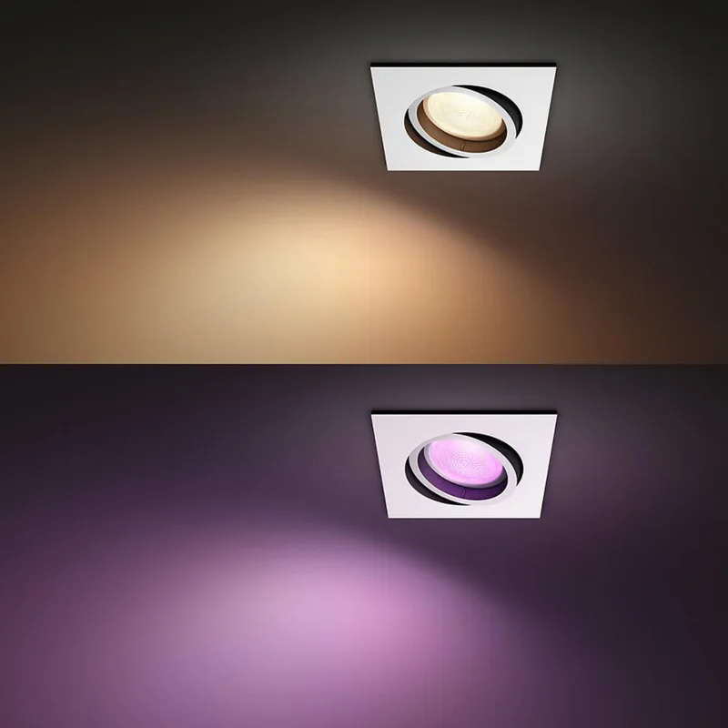 Centura Recessed Square White/Color Amb. White van Philips Hue – productfoto