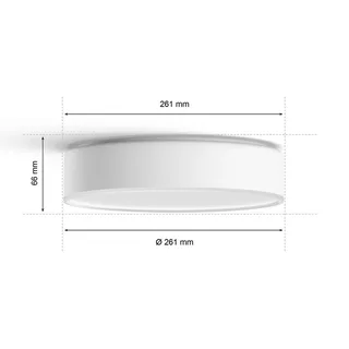 Enrave LED plafondlamp 26,1cm van Philips Hue in Wit – productfoto 3 van 5