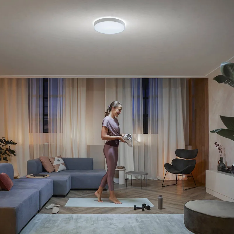 Enrave LED plafondlamp 42,5cm van Philips Hue in Wit – productfoto 3 van 5
