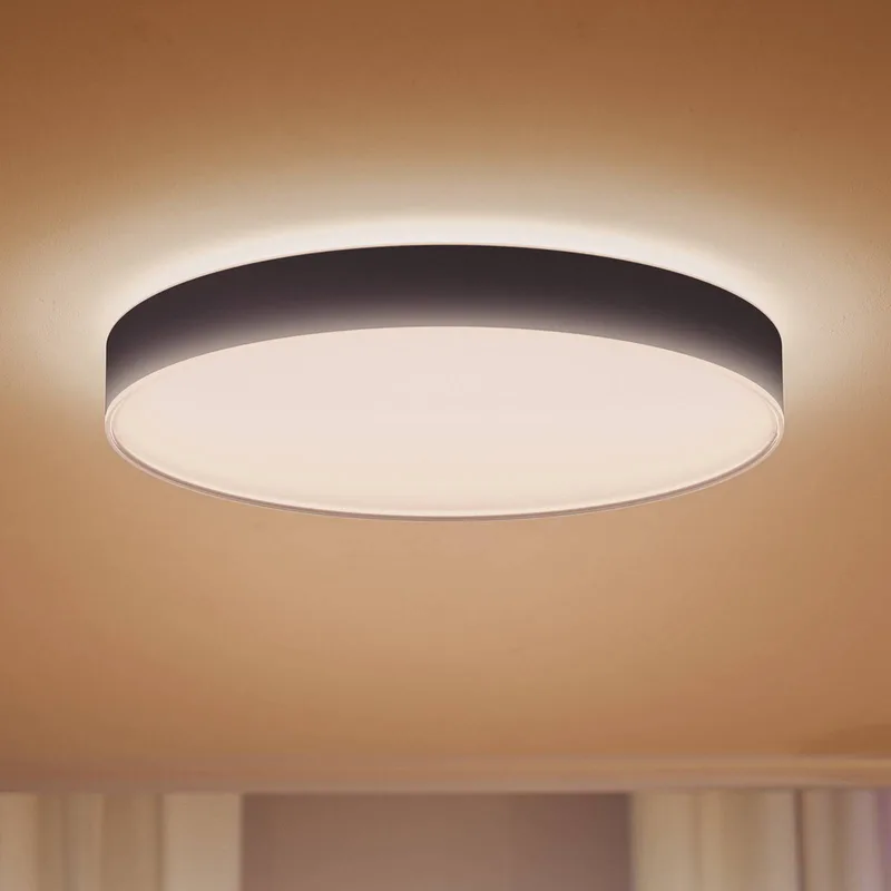 Enrave LED plafondlamp 55,1cm van Philips Hue in Zwart – productfoto 1 van 5