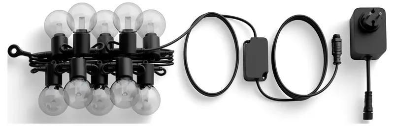 Festavia outdoor lichtsnoer met globe-lampen – 7 meter – 10 lampen de Philips Hue – photo produit 2 sur 2