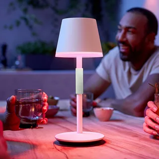Go LED tafellamp, wit, RGBW van Philips Hue in Wit, Saliegrijs – productfoto 3 van 5