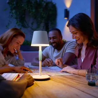 Go LED tafellamp, wit, RGBW van Philips Hue in Wit, Saliegrijs – productfoto 2 van 5