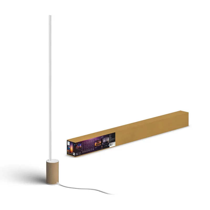 Gradient Signe Eik LED vloerlamp van Philips Hue in Wit, Licht eiken – productfoto 2 van 5