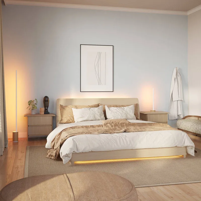 Gradient Signe Eik LED vloerlamp van Philips Hue in Wit, Licht eiken – productfoto 5 van 5