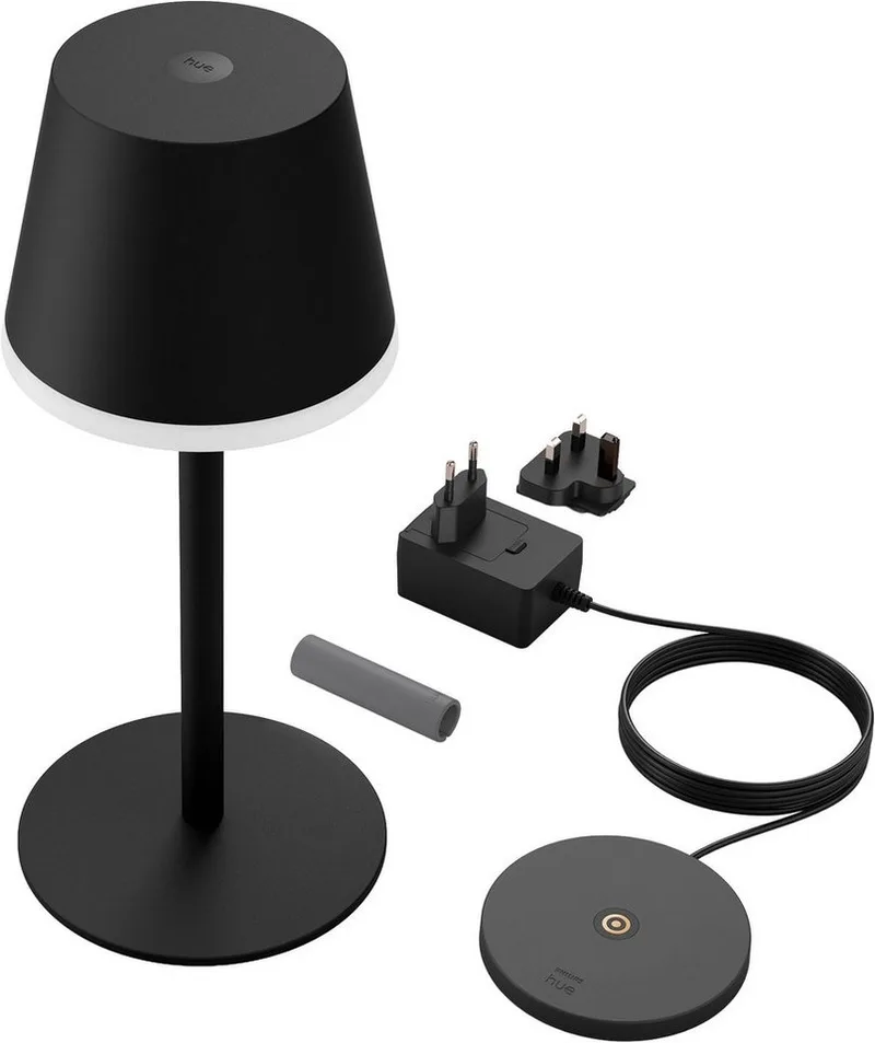 Hue Go LED tafellamp, zwart, RGBW van Philips Hue – productfoto 5 van 5