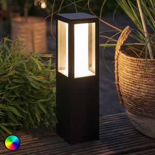 Impress sokkellamp, zwart, RGBW van Philips Hue in Zwart, Wit – productfoto 1 van 5