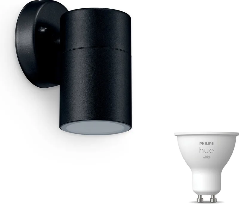 Kylis Wandlamp voor Buiten Neerwaarts - Buitenlamp - GU10 - Warmwit Licht - Hue White från Philips Hue i Svart – produktbild