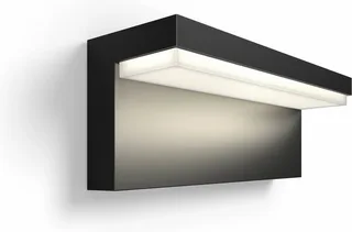 LED Außen-Wandleuchte Outdoor White & Color Ambiance Nyro, Abschaltautomatik, Bluetooth, CCT - über Fernbedienung, Dimmfunktion, Einschlafhilfe, Farbsteuerung, Farbwechsel, Memory, nach Trennung vom Netz, Nachtlichtfunktion, RGB, Smart Home, Timerfunktion, Weckerfunktion, dimmbar über Fe van Philips Hue in Zwart – productfoto 3 van 5