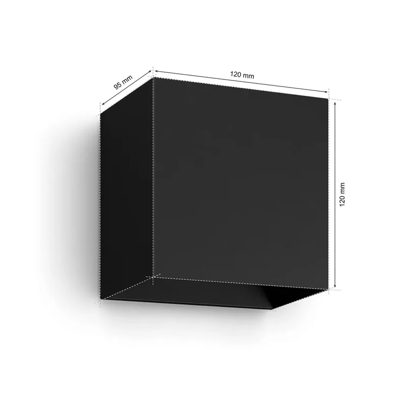 LED buiten wandlamp Resonate, RGBW, IP44 by Philips Hue in Black – product photo 1 of 5