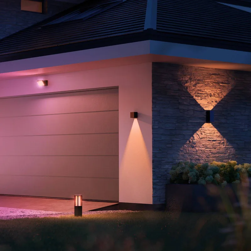 LED buiten wandlamp Resonate, RGBW, IP44 by Philips Hue in Black – product photo 5 of 5