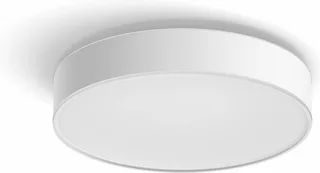 LED Deckenleuchte White Ambiance Devere, für Badezimmer Größe M, 1900lm, Abschaltautomatik, Bluetooth, CCT - über Fernbedienung, Dimmer, Dimmfunktion, Einschlafhilfe, Farbsteuerung, Farbwechsel, Fernbedienung, Infrarot inkl., Memory, nach Trennung vom Netz, Nachtlichtfunktion, Smar van Philips Hue in Wit – productfoto 4 van 5
