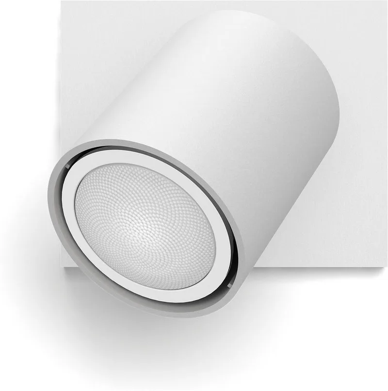 LED Deckenspot White Ambiance Runner 1er Aufbauspot, Abschaltautomatik, Bluetooth, CCT - über Fernbedienung, Dimmfunktion, Einschlafhilfe, Farbsteuerung, Farbwechsel, Memory, nach Trennung vom Netz, Nachtlichtfunktion, Smart Home, Timerfunktion, Weckerfunktion, dimmbar über Fernbedienung van Philips Hue in Wit – productfoto 3 van 5