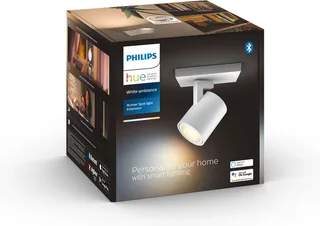 LED Deckenspot White Ambiance Runner 1er Aufbauspot, Abschaltautomatik, Bluetooth, CCT - über Fernbedienung, Dimmfunktion, Einschlafhilfe, Farbsteuerung, Farbwechsel, Memory, nach Trennung vom Netz, Nachtlichtfunktion, Smart Home, Timerfunktion, Weckerfunktion, dimmbar über Fernbedienung van Philips Hue in Wit – productfoto 5 van 5