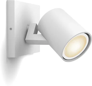 LED Deckenspot White Ambiance Runner 1er Aufbauspot, Abschaltautomatik, Bluetooth, CCT - über Fernbedienung, Dimmfunktion, Einschlafhilfe, Farbsteuerung, Farbwechsel, Memory, nach Trennung vom Netz, Nachtlichtfunktion, Smart Home, Timerfunktion, Weckerfunktion, dimmbar über Fernbedienung van Philips Hue in Wit – productfoto 1 van 5