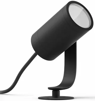 LED Gartenstrahler White & Color Ambiance Lily Spot 1 flg. Erweiterung, Abschaltautomatik, Bluetooth, CCT - über Fernbedienung, Dimmfunktion, Farbsteuerung, Farbwechsel, Leuchtdauer einstellbar, Memoryfunktion, Nachtlichtfunktion, RGB, Smart Home, Timerfunktion, dimmbar über Fern de Philips Hue en Noir – photo produit 1 sur 5