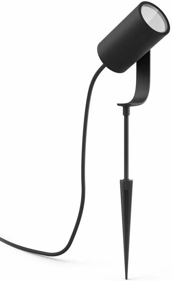 LED Gartenstrahler White & Color Ambiance Lily Spot 1 flg. Erweiterung, Abschaltautomatik, Bluetooth, CCT - über Fernbedienung, Dimmfunktion, Farbsteuerung, Farbwechsel, Leuchtdauer einstellbar, Memoryfunktion, Nachtlichtfunktion, RGB, Smart Home, Timerfunktion, dimmbar über Fern de Philips Hue en Noir – photo produit 4 sur 5