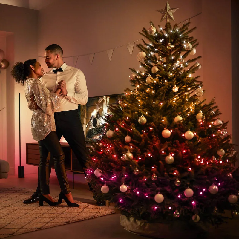 LED lichtketting, CCT RGB 20m van Philips Hue in Zwart, Wit – productfoto 1 van 5
