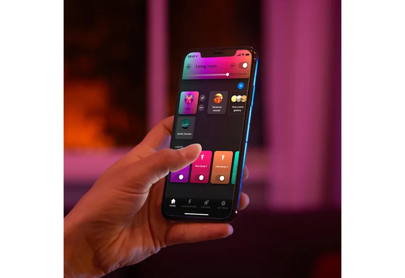 LED paneel White & Color Ambiance Surimu 120x30cm van Philips Hue in Wit – productfoto 5 van 5