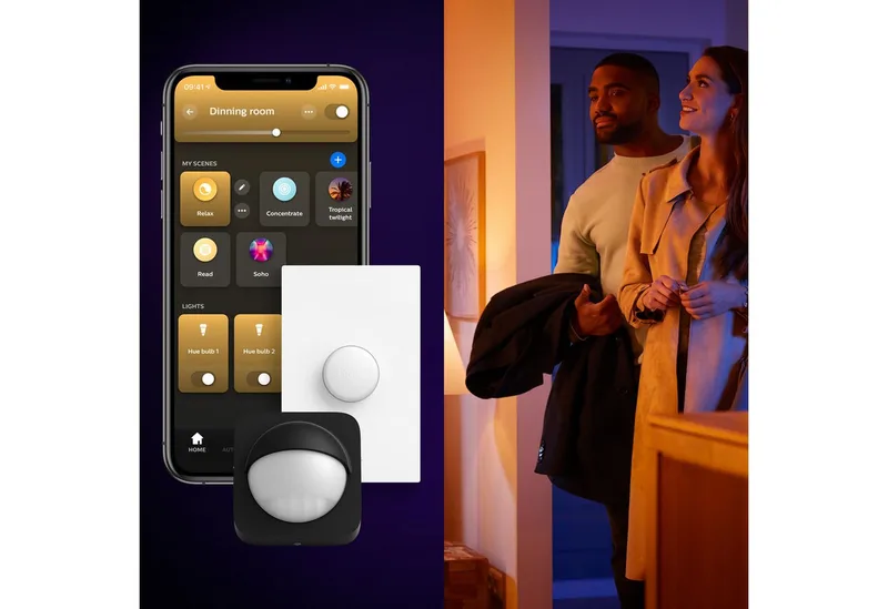 LED paneel White & Color Ambiance Surimu 120x30cm van Philips Hue in Wit – productfoto 4 van 5
