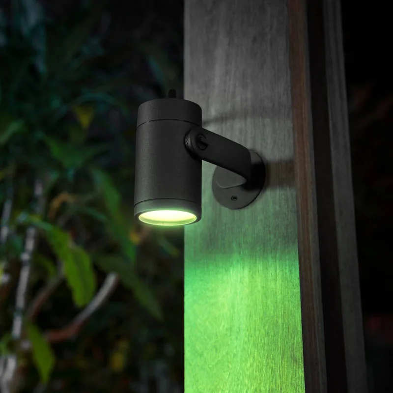 LED spot Lily, set van 3, bridge, RGB, CCT, IP65 från Philips Hue i Svart – produktbild 3 av 5