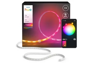 LED-Streifen Flux Gradient LED-Streifen Zubehör, steuerbar per App, RGBWWIC, Verlängerungs-Set, Farbverläufe, selbstklebend, kürzbar från Philips Hue i Vit – produktbild 1 av 5