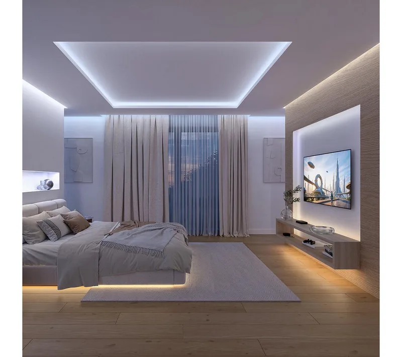 LED-Streifen Flux Gradient LED-Streifen Zubehör, steuerbar per App, RGBWWIC, Verlängerungs-Set, Farbverläufe, selbstklebend, kürzbar från Philips Hue i Vit – produktbild 5 av 5