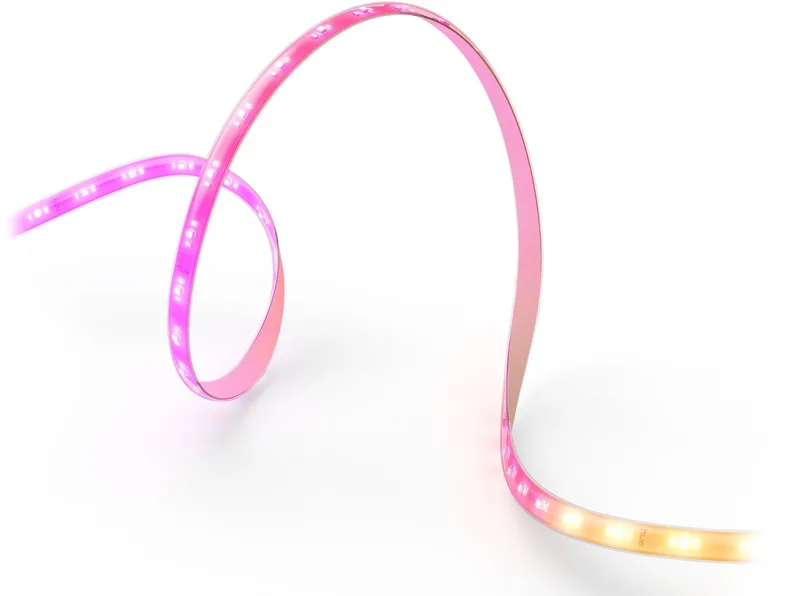 LED-Streifen Flux Gradient Lightstrip, Zuschneidbar, erweiterbar, Chromasync™, App- und Sprachsteuerung van Philips Hue in Wit – productfoto 2 van 5