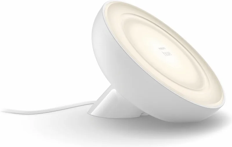 LED Tischleuchte White & Color Ambiance Bloom Abschaltautomatik, Bluetooth, CCT - über Fernbedienung, Dimmfunktion, Einschlafhilfe, Farbsteuerung, Farbwechsel, Memory, nach Trennung vom Netz, Nachtlichtfunktion, RGB, Smart Home, Timerfunktion, Weckerfunktion, dimmbar über Fernbedie van Philips Hue in Wit – productfoto 1 van 5